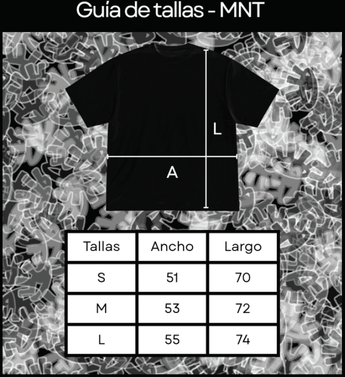 Guía de tallas Oversize MNT